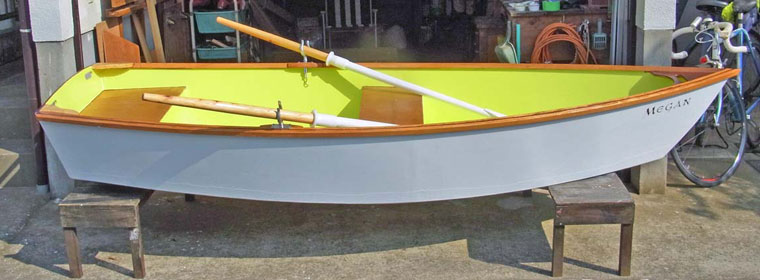 ボート自作図 作り方 完成艇 ドーリースキッフ １０