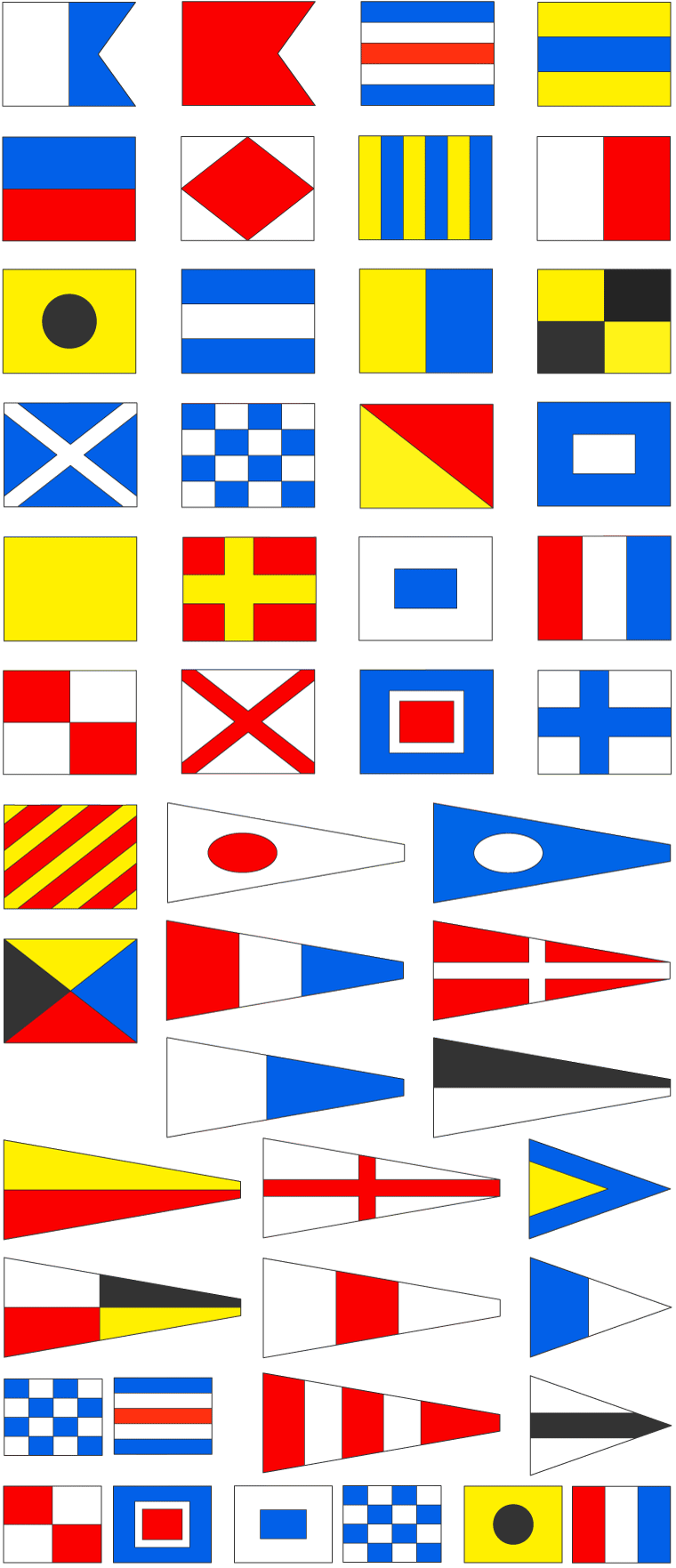 ボート資料館 ママリンイラスト 国際信号旗